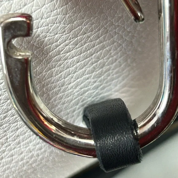 Cats (Made In Spain) Black and White Leather Bag w/Cherry Charm Approx. 13x9 x 2 - Picture 17 of 17